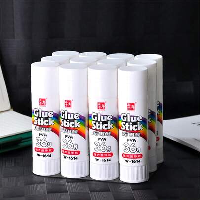 WUQIANNIAN 3pcs/Set Formaldehyde-Free Quick Drying Glue Sticks, Solid Glue, Office Supplies, Adhesive Tape, High Viscosity Craft Consumables, School Supplies - 9g/15g/21g/36g