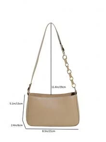 女士包包 2023 新款冬季法棍包简约优雅纯色单肩包，设计独特，非常适合斜挎包