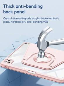 Detachable Magnetic Case Compatible With IPad Air 5 4 10.9 Pro 2022 11 2021 2020 10th 9th 8th 7th Gen 10.2 10.5 With Pencil Holder Slot 720 Rotation Acrylic - Pink - View 4