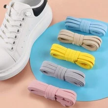 1 對無繫帶彈性鞋帶,時尚彈性運動鞋帶 - 白色 - 查看 4