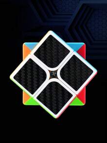 1入組2x2x2專業魔方,碳纖維貼花速度魔方,正方形拼圖益智玩具,兒童禮物玩具,減壓腦力訓練 - 彩色 - 查看 3