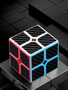 1入組2x2x2專業魔方,碳纖維貼花速度魔方,正方形拼圖益智玩具,兒童禮物玩具,減壓腦力訓練 - 彩色 - 查看 4