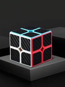 1入組2x2x2專業魔方,碳纖維貼花速度魔方,正方形拼圖益智玩具,兒童禮物玩具,減壓腦力訓練 - 彩色 - 查看 1