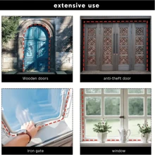 1卷自粘式tpe材質密封條,用於防盜門、臥室門、窗戶,6/10/15米長,6毫米厚,10毫米寬