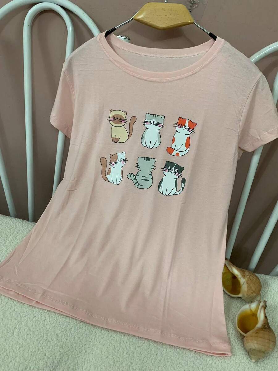Women T-Shirts - Hồng - Xem 1