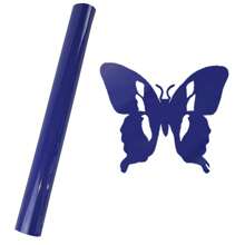 1 Tấm phim nhựa Vinyl chuyển nhiệt màu xanh hoàng gia PU tự làm quần áo theo yêu cầu - Xanh đậm - Xem 3