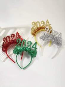 1 件圣诞头带，新年派对装饰万圣节 - 綠色 - 查看 2
