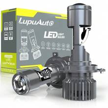 H4 LED Mini Projector Lens High/Low Beam Canbus Headlight 130W Car Turbo LED Bulb RHD LHD 12V 24V 6000K for Car Motorcycle - Grey - View 2