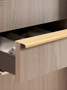 2 Miếng Ẩn giấu Đồ nội thất Tay cầm Vàng Phòng bếp Tủ Kéo , Độ chính xác cao Hợp kim nhôm Phong cách hiện đại Ngón tay Cạnh Kéo Xử lý Đối với Tủ Tủ Và Ngăn kéo - Vàng - Xem 1