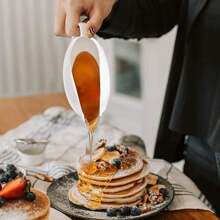 瓷製小船碟,17盎司白色陶瓷煲汁碗,適用於醬料、沙拉醬汁、暖醬、牛奶、高湯等