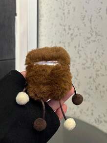 1 Biểu cảm dễ thương sang trọng tương thích với vỏ bảo vệ tai nghe không dây Apple AirPods Pro1 thế hệ 2 thế hệ 3 - Nâu sâm - Xem 4