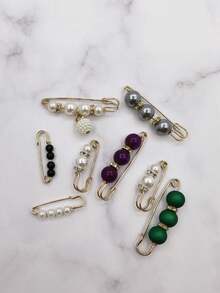 8pcs/set Colorful Fashionable Safety Pins For Adjusting Clothes Size - Multicolor - View 6