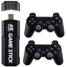 2.4G Wireless Video Game Stick 64GRemote Control Console Lite Retro 2 Joystick Controller For Adults And Kids - Black - View 1