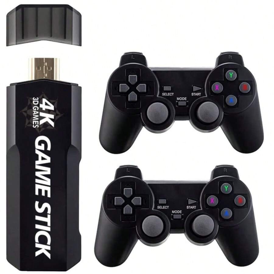 2.4G Wireless Video Game Stick 64GRemote Control Console Lite Retro 2 Joystick Controller For Adults And Kids - Black - View 1