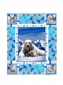 1條北極熊毛毯,四季柔軟保暖,適用於床墊椅子汽車沙發蓋毯,聖誕禮物毛毯 - 彩色 - 查看 5