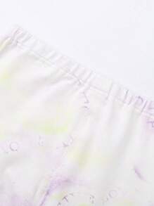 Mallas de punto de moda vibrantes de estilo primavera y otoño para niñas con elevación media en color púrpura - Morado - Ver 3