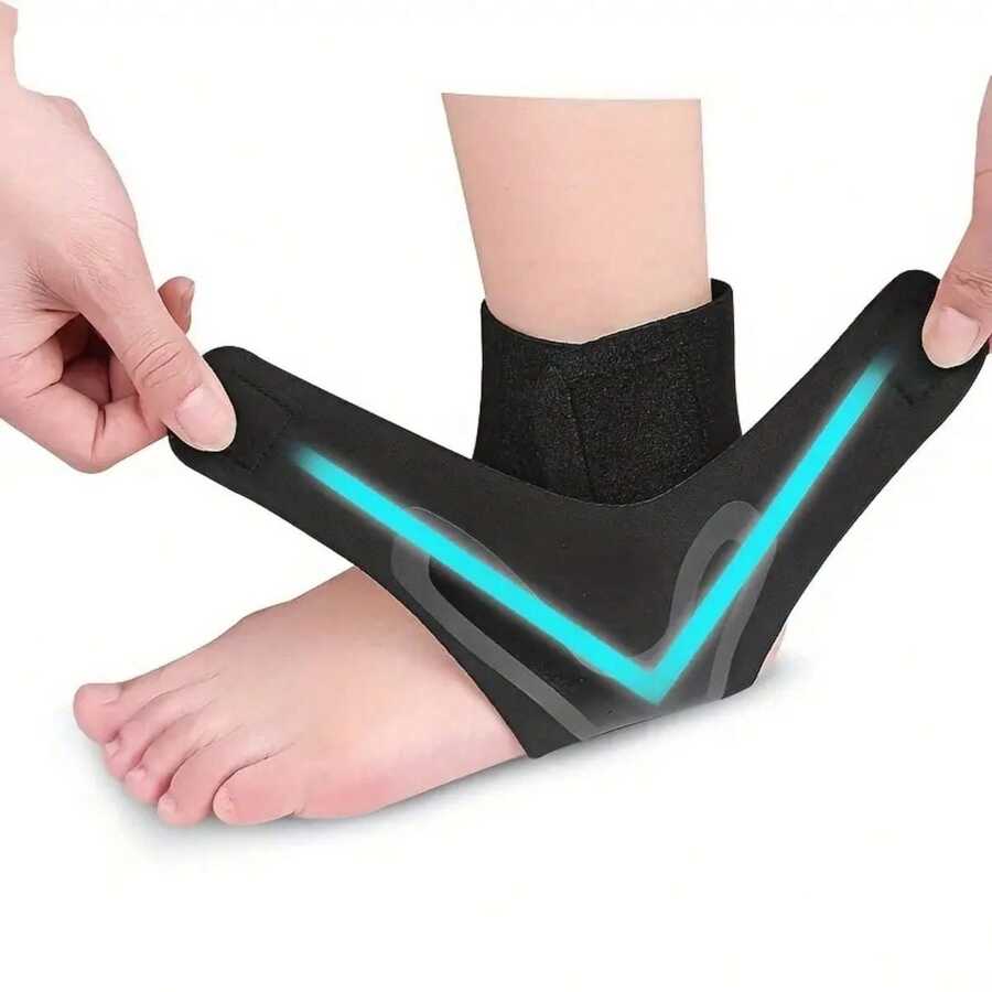 1 件可調式腳踝保護帶腳套,適用於籃球運動和壓縮包覆穩定器,適用於腳踝支撐,輕巧、透氣、舒適,適合跑步和籃球 - 綠色 - 查看 1