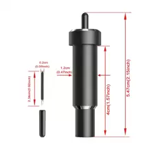 1 Stück Explore Deep Cut Blade, Kompatibel Mit Explore 3/air 2/air/one/maker 3/maker/venture, Tiefpunkt Klinge Und Gehäuse Für Das Schneiden Dicker Materialien-handwerksschaum/chipboard/leder/magnetisch/pergamentpapier Usw.