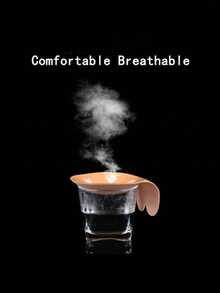 1 對防下垂透氣矽膠乳房提升兔耳形乳頭罩隱形自黏胸墊 - 黑色 - 查看 8