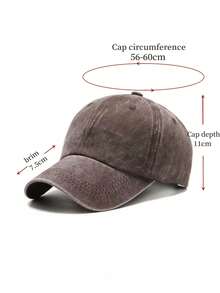 1 sturdy baseball cap for men Trucker cap - Coffee Brown - View 5