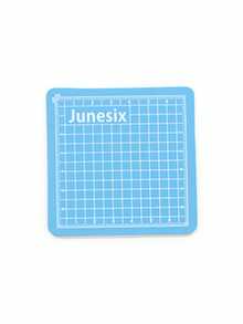 1pc Mini Colorful Cutting Mat, Cute & Portable Double-sided Diy Paper Carving Mat For Handicrafts - Blue - View 6