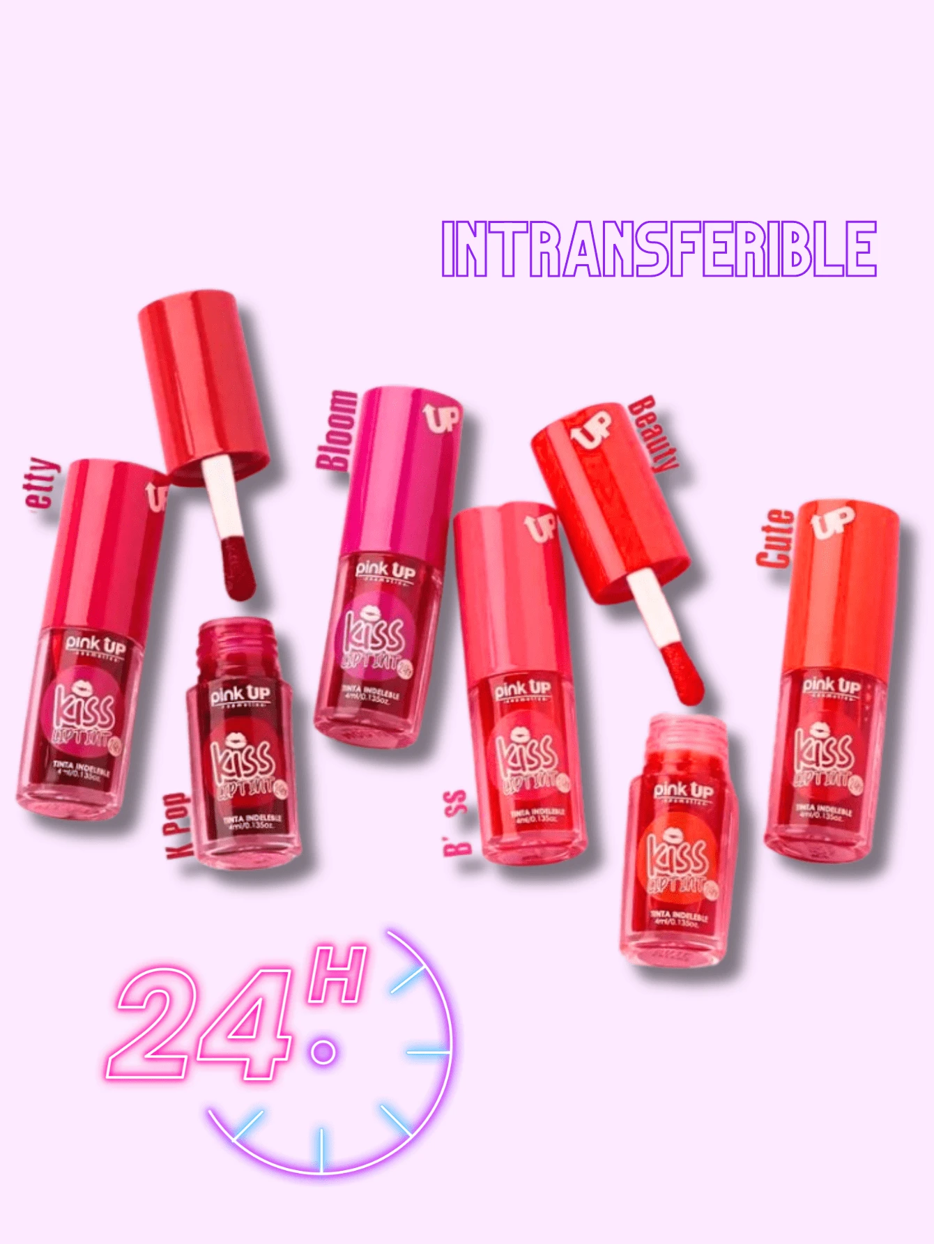 6 tintas para labios | Lip Tint Pink Up - Pretty Girl - Ver 1