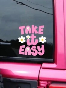 1 Pegatina De Parachoques Para Coche Linda - Rosa - Ver 1