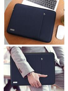 TECOOL 13-16 英寸笔记本电脑保护套，适用于 Macbook Air 13 15 M1 M2 2012-2023、MacBook Pro 13 14 15 16 2010-2022 14-15.6 HP Chromebook Surface 笔记本防震防水包，带口袋，深蓝色 - 深藍 - 查看 10
