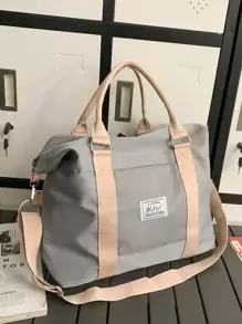 1個大容量旅行袋,便攜式存儲袋,耐用聚酯纖維,適用於搬遷、住宿、學校、醫院通用旅行袋