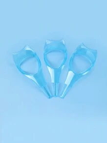 3 cái Mascara Shield Applicator Guard Hướng dẫn trang điểm, Dụng cụ chải mi, Dụng cụ chuốt mi mỹ phẩm trang điểm 3 trong 1 Dụng cụ chuốt mi bảo vệ mi trên, dành cho nữ, màu xanh lam - Màu xanh lam - Xem 6