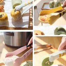 1pc Creative Cute High Temperature Resistant Cat Claw Clip, Pink - Pink - View 3