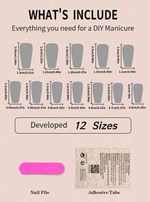 24入組杏仁形狀假指甲帶黑色蝴蝶結,水鑽和星星漸變設計適合女士和女孩 - 彩色 - 查看 3