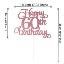 1 件 10 13 16 18 20 21 30 35 40 45 50 55 60 70 75 80 85 90 岁生日快乐蛋糕装饰，生日快乐蛋糕装饰 10 13 16 18 20 21 30 35 40 45 50 55 60 70 75 80 85 90 周年生日派对装饰礼物插件用品（玫瑰金），圣诞节