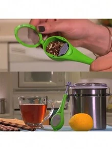 1件廚房用品,茶具,硅膠茶過濾網,茶濾,茶隔,廚房工具 - 綠色 - 查看 7