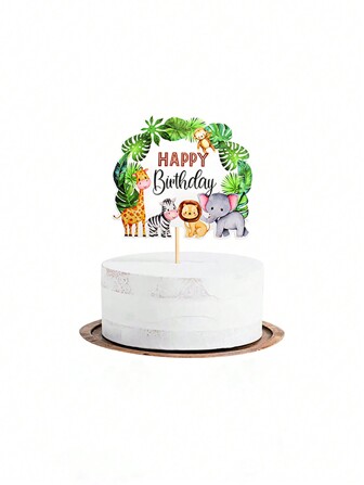 1 Stück Dschungeltier-Themen Kuchen Deko Aufsatz, Weihnachten