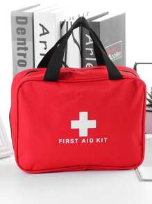 用於戶外探險的便攜式急救箱。可容納基本醫療設備的多用途應急包(本產品不包括醫療工具)。家用醫療包 - 紅色 - 查看 2