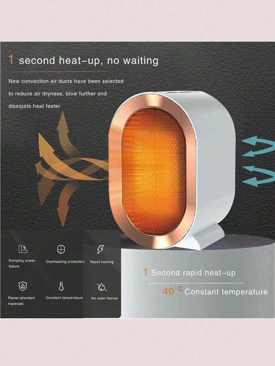 New Style Fan Heater - White - View 1