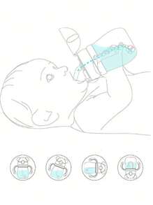 Cartoon Straw Cups For Baby 250ml - 粉色 - 查看 7