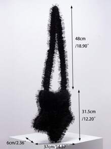 Solid Color Star Shaped Women's Crossbody Bag, Stars Hollow Women Bag