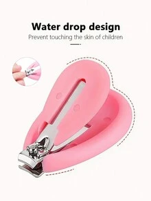 2pcs/Set Student Mini Scissors Set, Including Nail Clipper And Small Scissors, Student DIY Tools, Nail Trimming, Baby Nail Clippers - Pink - View 3