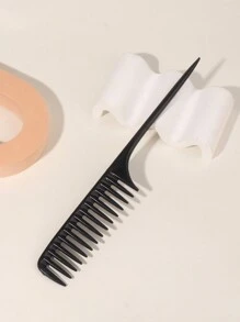 1 pezzo Pettine professionale per acconciature, pettine a denti larghi con punta, per uso domestico e in salone, pettine con codina per arricciare e pettinare all'indietro, essenziale per la scuola, viaggi e vacanze, accessorio per capelli da donna