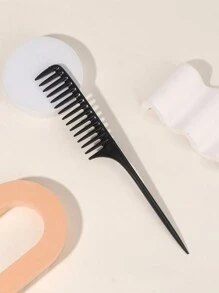 1 pezzo Pettine professionale per acconciature, pettine a denti larghi con punta, per uso domestico e in salone, pettine con codina per arricciare e pettinare all'indietro, essenziale per la scuola, viaggi e vacanze, accessorio per capelli da donna