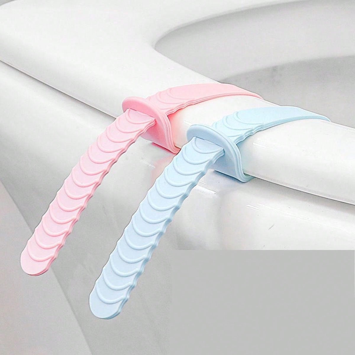 Silicone Pink Toilet Lid Lifter, Antidirty Cover Lifting Device For