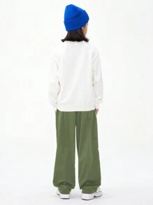 DKRD Boys' Leisure Loose-fit Cargo Pants Spring & Autumn Sports Trousers - Army Green - View 5