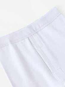 YOUQi 男大童字母圖案T恤和褲子睡衣套裝 - 淺灰色 - 查看 8