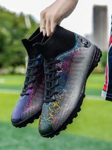 2023 年新款 1 双橡胶底男女款防滑印花足球鞋成人款