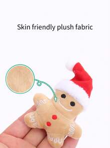 聖誕節系列卡通毛絨玩具髮飾,寵物填充玩具 - 彩色 - 查看 3