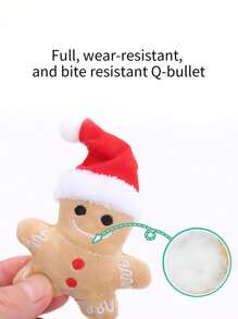 聖誕節系列卡通毛絨玩具髮飾,寵物填充玩具 - 彩色 - 查看 2
