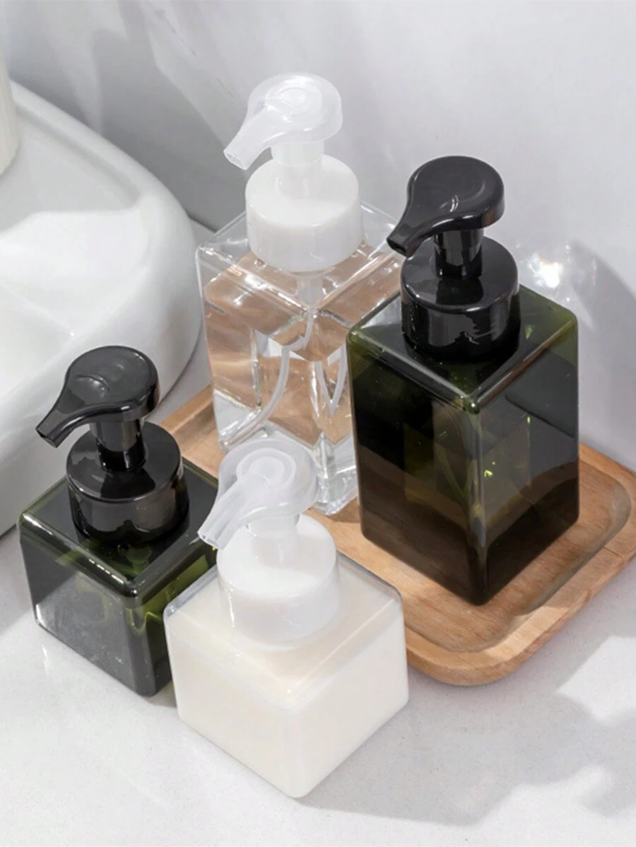 1 件方形泡沫瓶幫浦分配器,適用於浴室沐浴露、洗手液、護髮素、化妝品包裝、乳液分配瓶