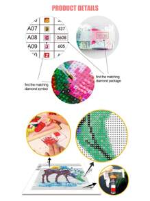 Tranh kim cương DIY xe máy cổ điển/Trang trí nhà cửa Thủ công mỹ nghệ Mặt dây chuyền thêu kim cương Kim cương tròn đầy đủ Kim cương thêu chữ thập sáng tạo Nghệ thuật hoạt hình đáng yêu Quà tặng tùy chỉnh - Nhiều màu - Xem 6